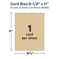 thumbnail image 5 of Avery Printable Cardstock, 8.5" x 11", Kraft Brown, 10ct, 5 of 8
