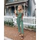 thumbnail image 2 of Mono de Mujer PRETTYGARDEN 2025 Casual Manga Corta Verde Talla M, 2 of 5