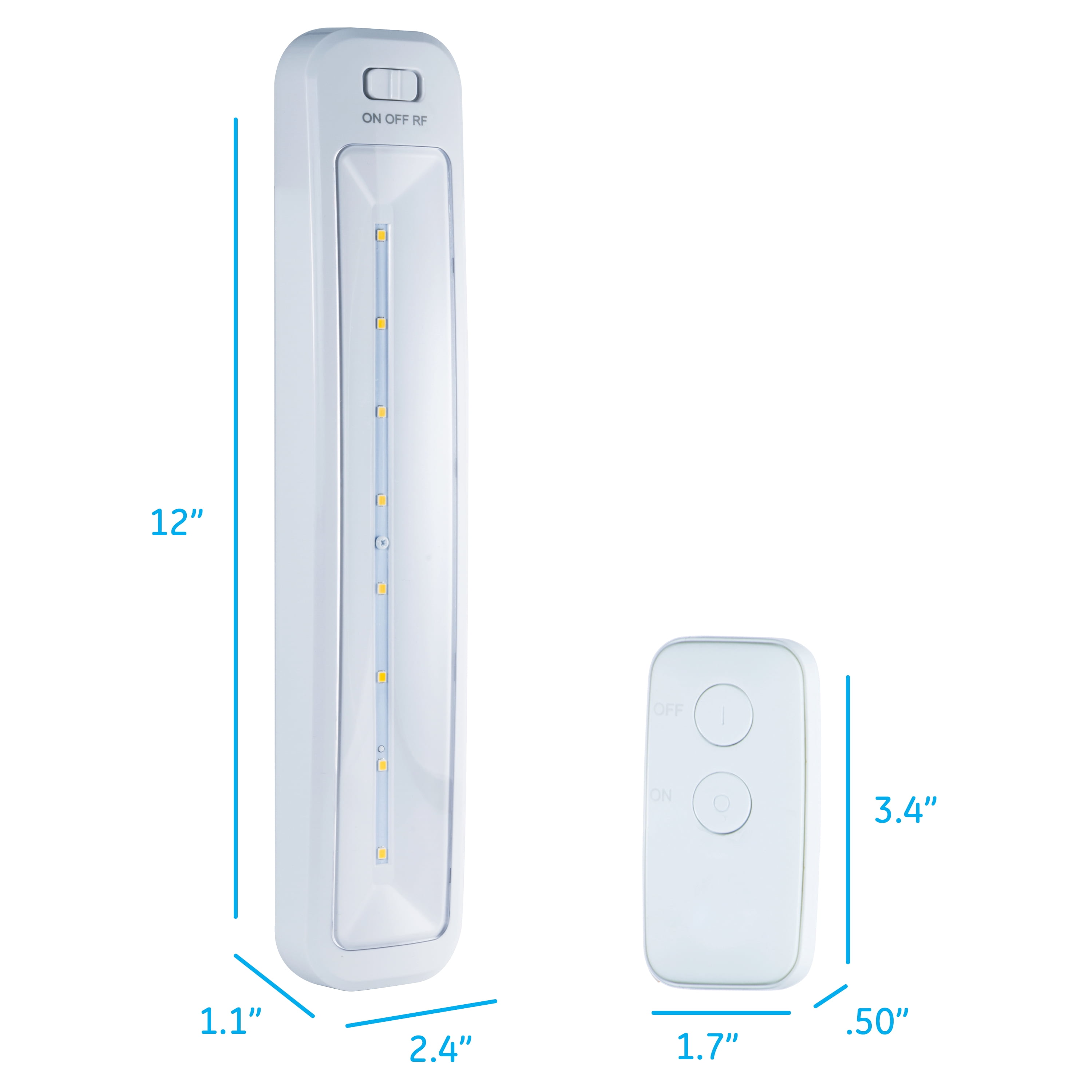 GE Wireless LED Light Bar, 12 inches, Battery Operated, Remote Controlled, 17448