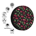 thumbnail image 5 of Spare Tire Cover, Ripe Red Cherry Wheel Cover Tire Covers for Trailers Car Truck Camper Universal Tire Covering Fits Diameter 16 inch, 5 of 7