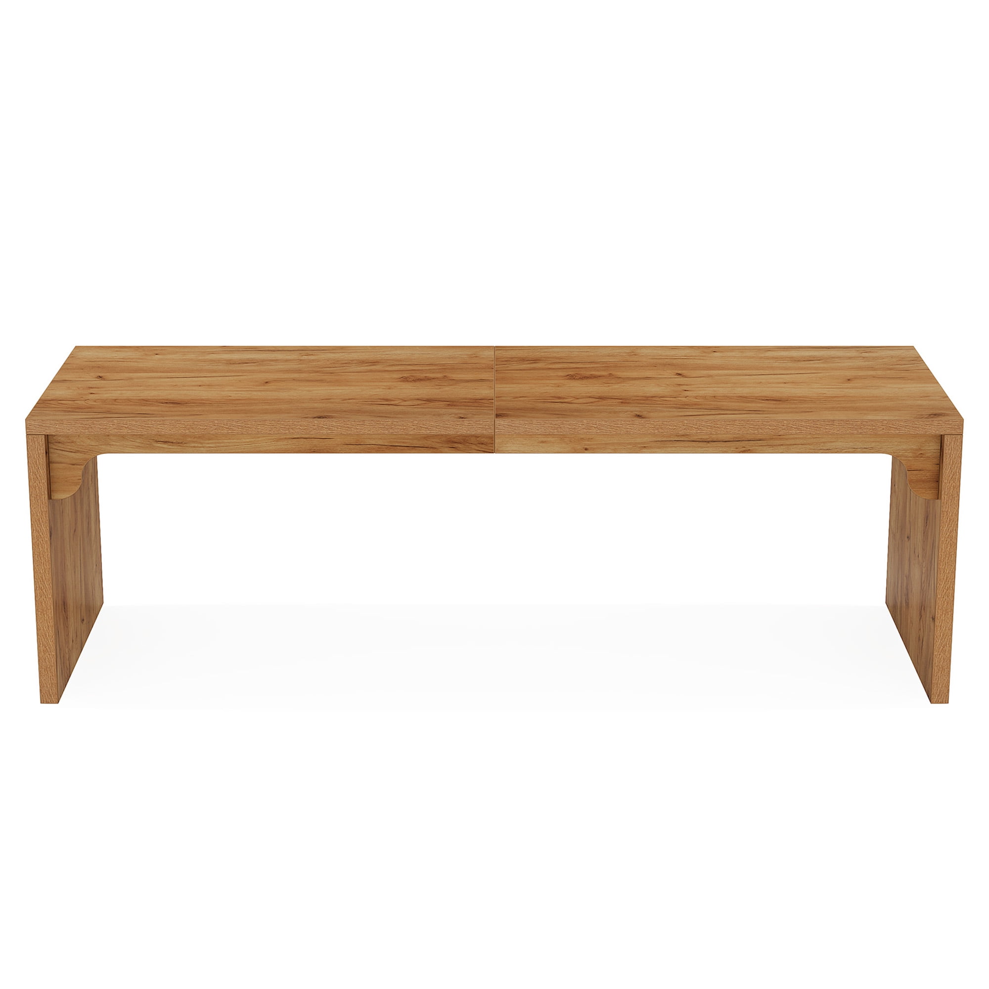 MAYEERTY 79" Long Wooden Desk, Double Person Computer Desk with E1-Level Manufactured Wood & Metal Frame