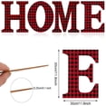 thumbnail image 2 of Madera Con Letras De Navidad, Decoración De Mesa Para El Hogar Con Cuadros Rojos Y Negros Encantadores, Decoración De Puerta Delantera De Navidad Para El Hogar Vogacara HA043407-03, 2 of 4