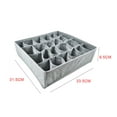 thumbnail image 1 of 3pcs Underwear Organizer Socks Bra Scarves Lingerie Storage Box Non-Woven Cloth Container Drawer Dividers, 1 of 8