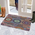 thumbnail image 5 of Bohemian Light Circular Design (6) Door Mat Welcome Door Mat for Front Door, Home Entrance, Yard, Floor, Patio, Non Slip Spring Summer Welcome Mat Indoor Outdoor Doormat 30"*17", 5 of 6