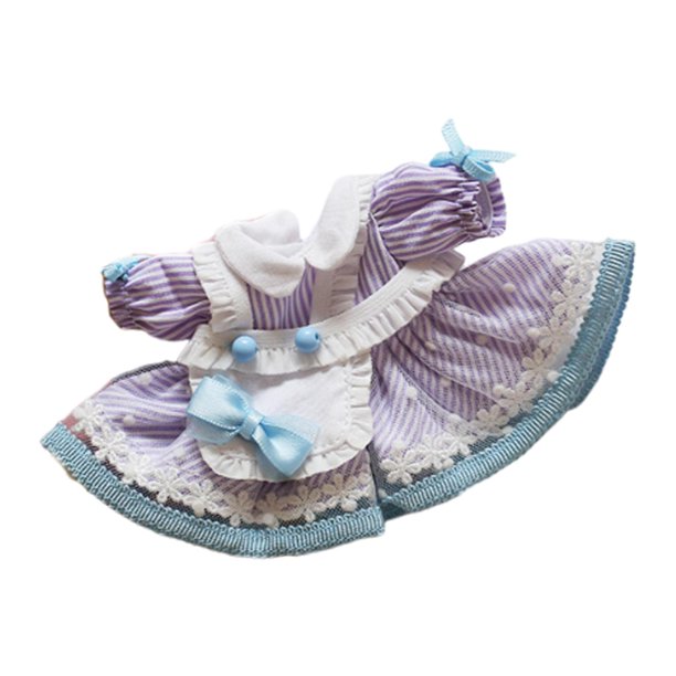 Vestido de princesa de peluche para hacer tus propias muñecas para la imaginación de las niñas. violeta