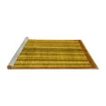 thumbnail image 2 of Ahgly Company Machine Washable Indoor Rectangle Abstract Yellow Modern Area Rugs, 5' x 8', 2 of 4