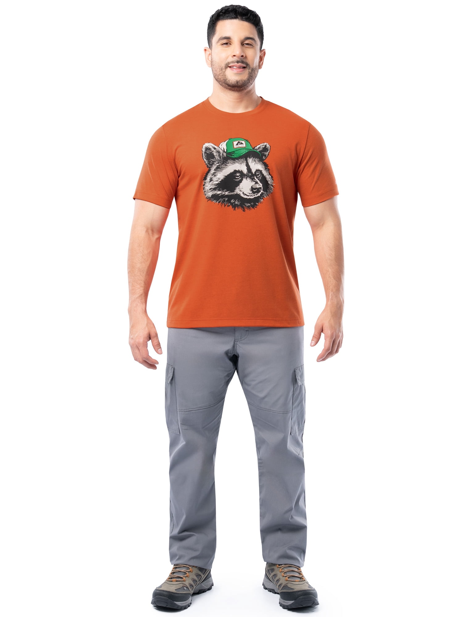 Ozark Trail Men's Active Graphic Tee with Short Sleeves, Sizes S-3XL