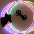 thumbnail image 4 of Flmtop Pet Collar Adjustable USB Charging Plastic LED Luminous Anti-lost Neckwear for Dog Multicolor, 4 of 9