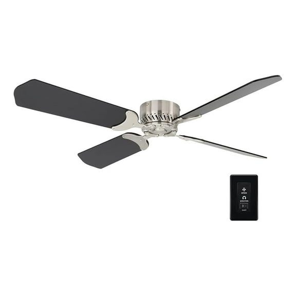 RV Ceiling Fan | 12V | 42" Brushed Finish | 4 Blades | Includes (Black)