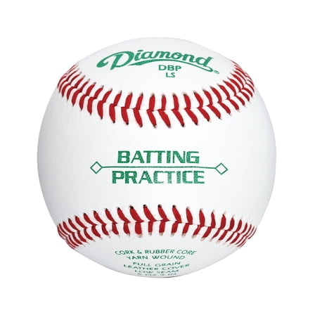 Diamond Sports DBP LS Batting Practice Low Seam Baseball - 1 Dozen