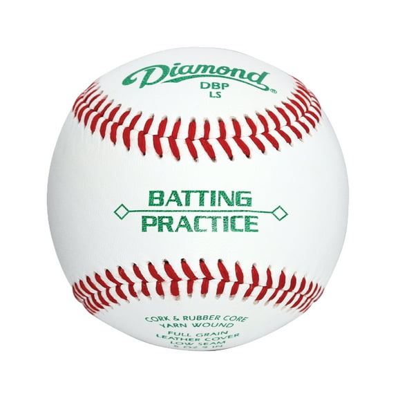 Diamond Sports DBP LS Batting Practice Low Seam Baseball - 1 Dozen