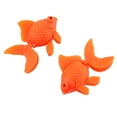 thumbnail image 2 of Unique Bargains 3 PCS Aquarium Fish Tank Orange Plastic Floating Goldfish Ornament, 2 of 3