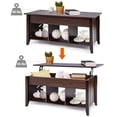 thumbnail image 6 of Gymax Coffee Table Hidden Compartment Storage Shelf Lift Top office Living Room Furniture, 6 of 10
