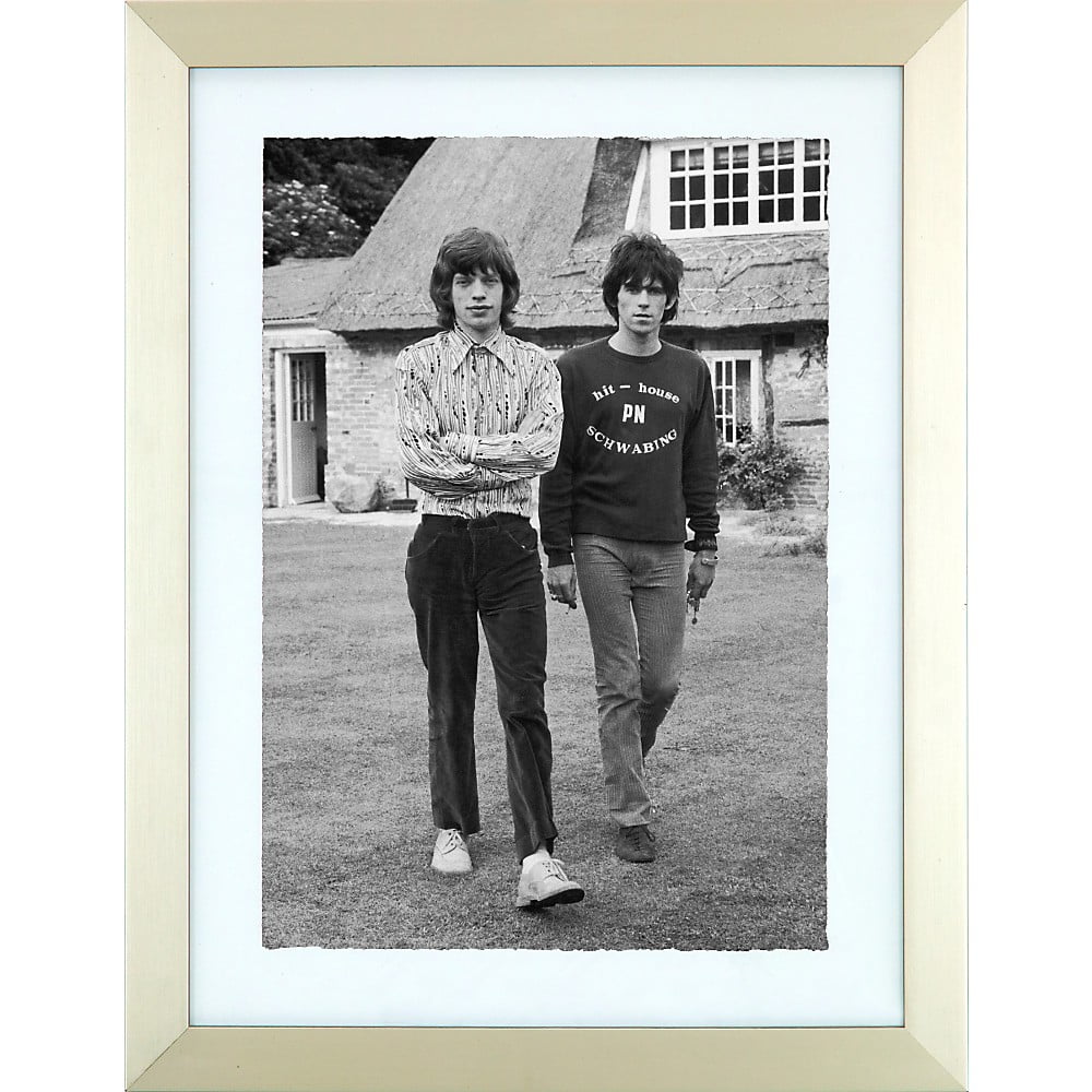 Hulton Archive A Couple Of Rolling Stones Black And White Framed Print Walmart Com