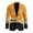 Clover Music Note Print, variant on Polyester Men's Blazer for Formal Summer, Lightweight Single-Breasted Mens Blazer Jackets, Lucky Music Print