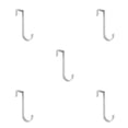 thumbnail image 2 of Inteprter Gancho trasero para puerta, armario, armario, ropa colgante de acero inoxidable, abrigo, bufanda, colgador, estante de almacenamiento Type2 NO2, 2 of 6