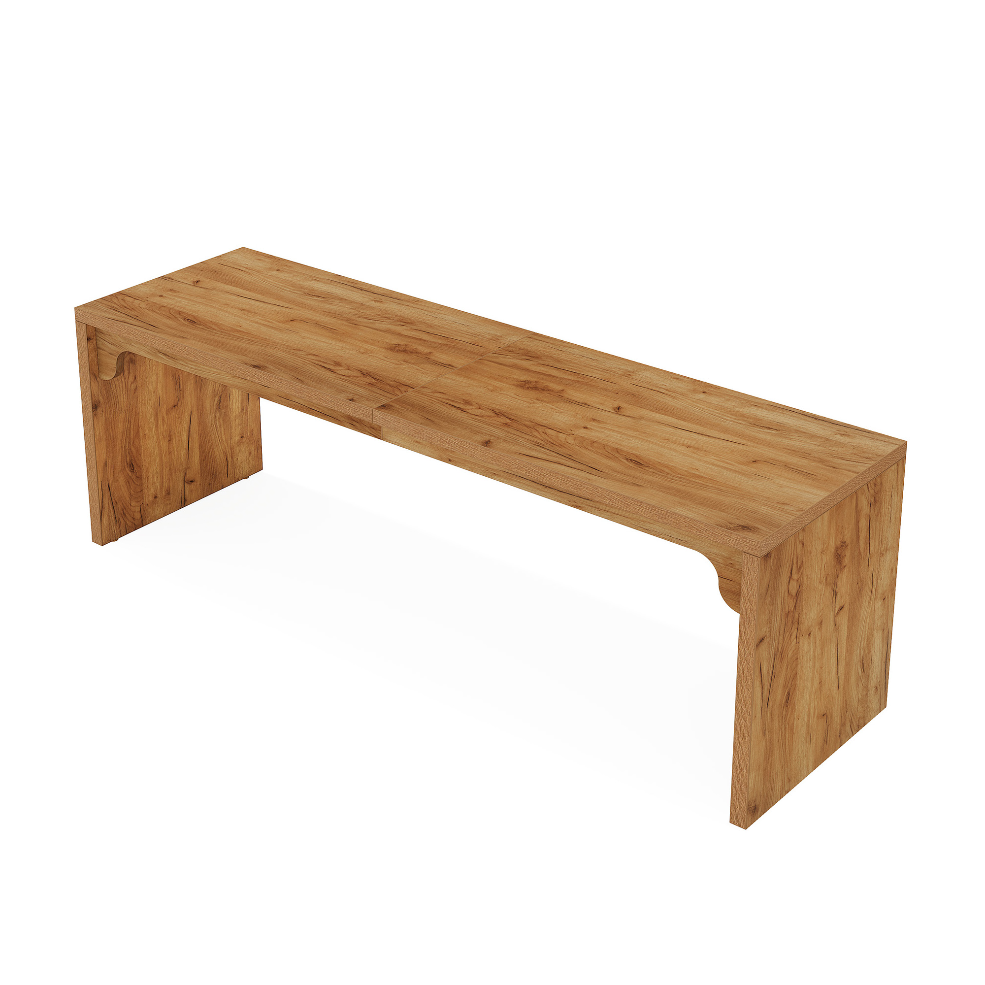 MAYEERTY 79" Long Wooden Desk, Double Person Computer Desk with E1-Level Manufactured Wood & Metal Frame