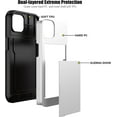 thumbnail image 3 of for iPhone 12 Pro Case with Card Holder Slot, [Heavy Duty  Grade Protection] [Dual Layer Shockproof] [Hidden Wallet] for Men & Women White, 3 of 6
