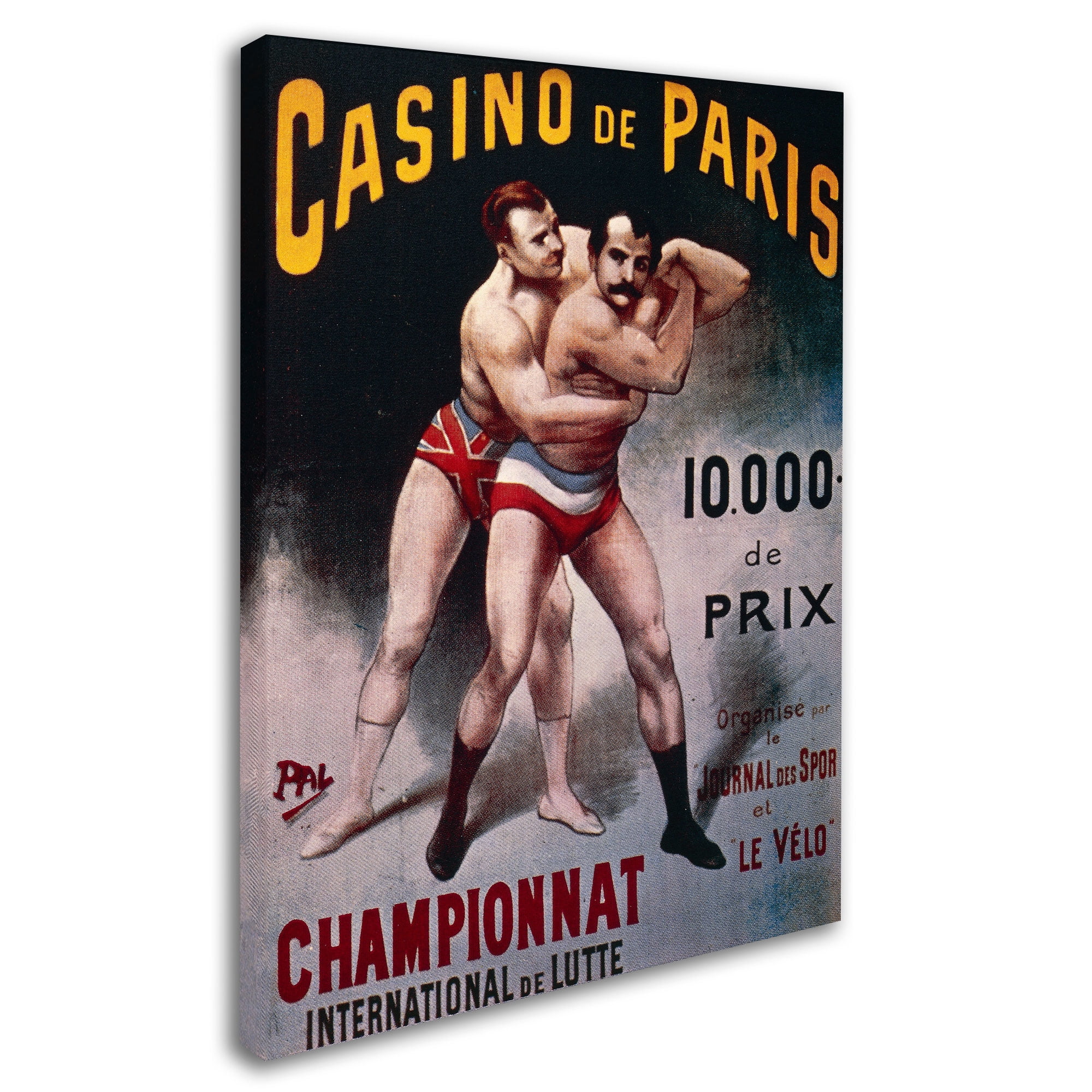 Trademark Fine Art "International Wrestling Championship" Canvas Art by Pal