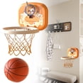thumbnail image 2 of Indoor Basketball Hoop with Scoreboard & Cheer Sounds – Adjustable Height, Folding Design, And Fun Animal Graphics for Active Play And Motor Skill Development, 2 of 5