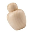 thumbnail image 4 of Muñecas de clavija de madera con formas de personas sin terminar Muñeca de clavija de madera natural en blanco Lisa para 68 mm x 46 mm, 4 of 9
