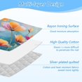 thumbnail image 4 of Ironing Mat Portable Ironing Blanket for Table Top Travel Ironing Pad for Washer Dryer 27.6" x 47.2" Watercolor Wildflowers Painting, 4 of 6