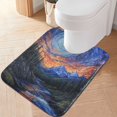 thumbnail image 2 of Yayeee Bath Rug for Bathroom Floor Non Slip Rectangle Fluffy Soft Absorbent Mat, 16"x24", Mountains and Forests, 2 of 7