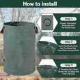 thumbnail image 5 of 3Pack Heavy Duty Yard Waste Bags - 272L Reusable Garden Bags with Handles - Industrial Fabric for Leaves Waste Debris - Waterproof Garden Waste Bags, 5 of 5