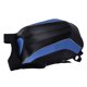 thumbnail image 4 of Mochila impermeable Bolsa de almacenamiento de gran capacidad Cáscara dura de PU con tira reflectante para montar Acampar Senderismo Estilo de fibra de carbono azul, 4 of 11