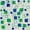Emerald Yellow Navy, variant on Castle Fairy Abstract Square Twin Quilt Set 2 Pieces,Minimalism Frame Shape Twin Coverlet Set,Sky Blue Pale Cyan,1 Bedspread and 1 Pillowcase