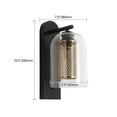 thumbnail image 6 of Modern Black & Gold Glass Wall Sconce Light Fixture 1-Light Lamp, 6 of 10