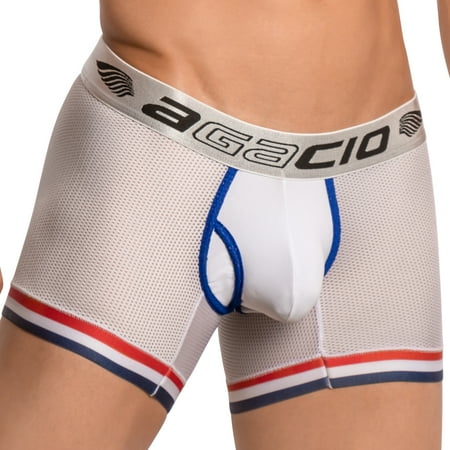 

Mens Classic Fit Mesh Boxer Brief Trunk Low Rise Elastic Waistband Underwear