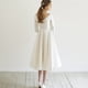thumbnail image 5 of Elegante vestido de noche para mujer banquete Blanco simple retro fotografía verano viaje fotografía Mori longitud media, 5 of 5
