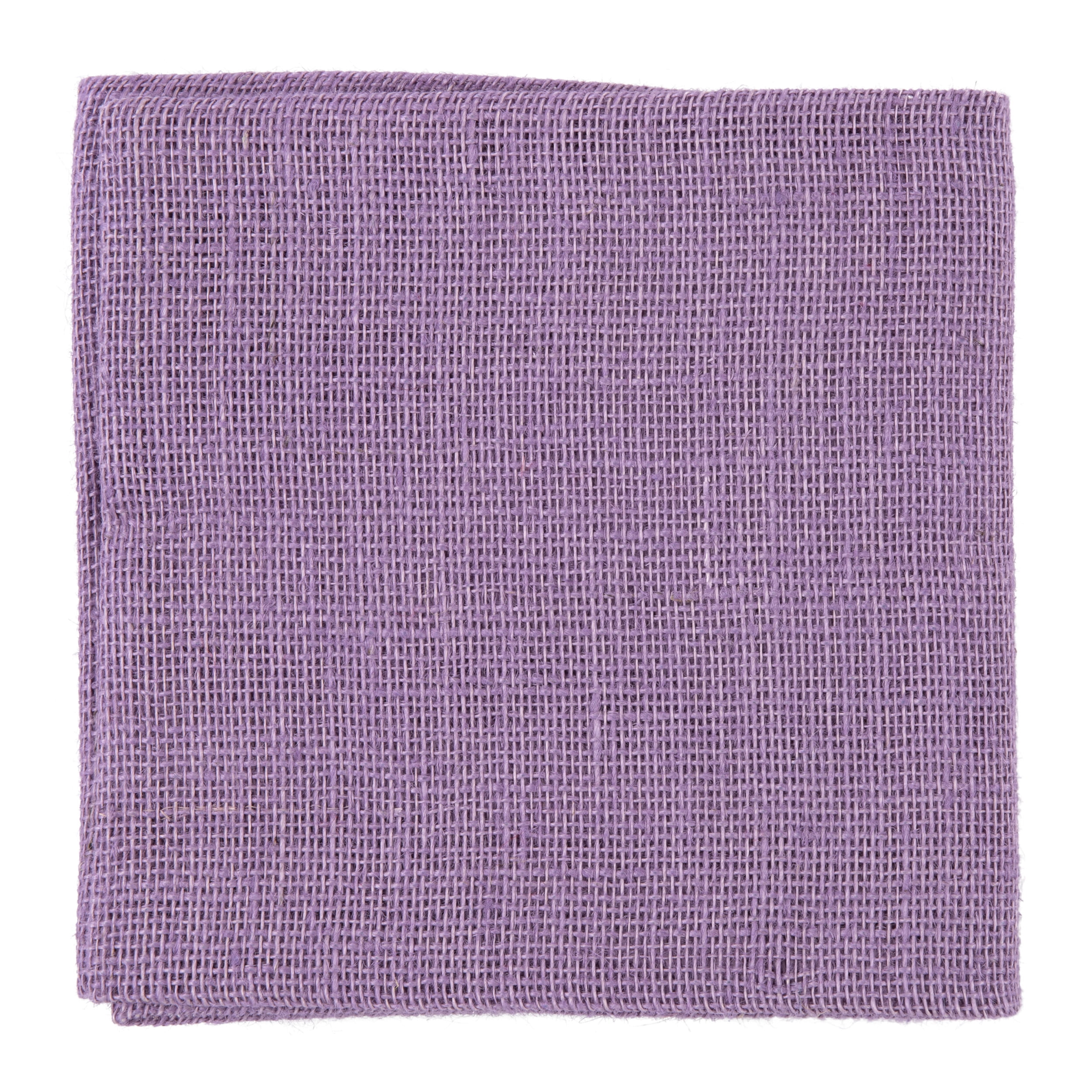 Allen Company Precut Natural Jute Burlap, Finished Edges, 46"W X 1-Yard, Lavender