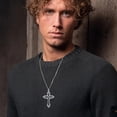 thumbnail image 5 of SISGEM Cross Necklace for Men 925 Sterling Silver Cross Pendant with 22+2 Inch Chain Jewelry Gifts for for Men, 5 of 6