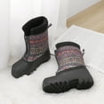 thumbnail image 5 of BURUDANI Boys Girls Kids Warm Waterproof Snow Boots Winter Outdoor Snow Boots KSTAR GREY/MULTI Size 2, 5 of 5