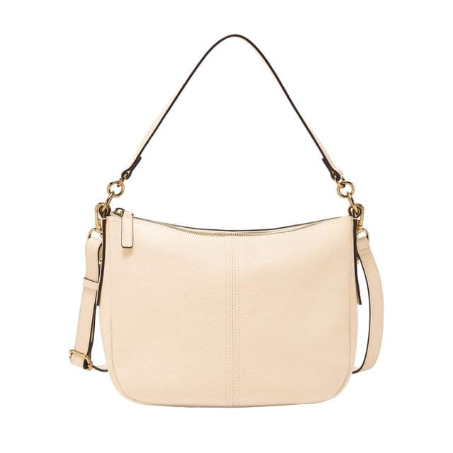 Bolso Bandolera de Cuero Fossil Jolie para Mujer en Vainilla