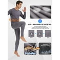 thumbnail image 6 of CL convallaria Men's Thermal Underwear Long Johns - 2 Pack Soft and Warm Long Underwear Base layer for Cold Weather, 6 of 9