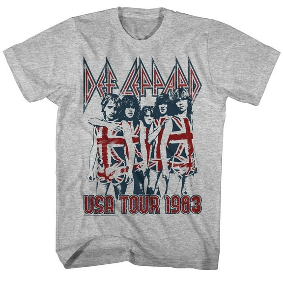 Def Leppard Usa Tour 1983 Licensed Adult T Shirt