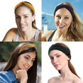 thumbnail image 4 of Happon 6 Pack Nurse Headbands for mask with Buttons Non Slip Elastic Headbands Knotted Boho Strecthy Criss Cross Turban Headwraps for Kids and Girls, 4 of 5