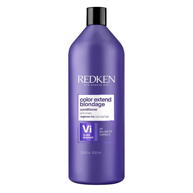 REDKEN- Acondicionador Color Extend Blondage |Acondicionador para cabello rubio | Neutraliza los tonos amarillos no deseados, para obtener un rubio más frío y vibrante | Sistema