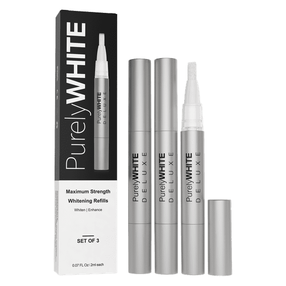 PurelyWHITE DELUXE Whitening Kit Refills, Maintain Your Beautiful Smile, Teeth Whitening Results In Just 7 Minutes