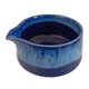 thumbnail image 5 of Cuenco de cerámica para matcha, taza de té de porcelana de estilo japonés con pico, servicio único azul, 5 of 9