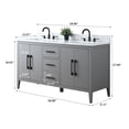 thumbnail image 6 of Vanity Art 60” Double Sink Bathroom Vanity Cabinet with Engineered Marble Countertop, 6 of 8