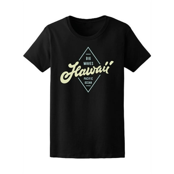 Vintage Surfing Big Waves Hawaii T-Shirt Women -Image by Shutterstock, Female XX-Large