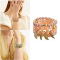 thumbnail image 2 of asddcavvf Stackable Bead Bracelets Ladies Mens Stretch Multilayer Bracelet Set Multicolor Jewelry, 2 of 8