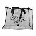 thumbnail image 1 of Bolso de mano Yinane transparente de PVC para viaje y almacenamiento de maquillaje Negro, 1 of 8