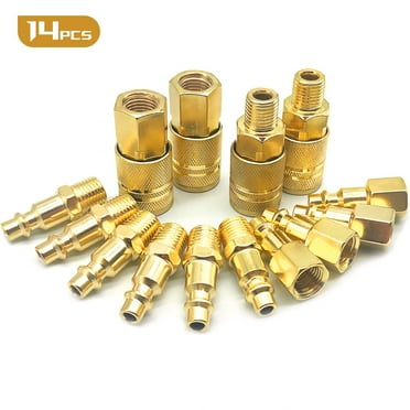 MKDAQIQIU Gold Air Compressor Performance Tool Kit, 14 Pieces