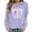 Purple 2, variant on Halloween Skeleton Printed Sweatshirt For Women Fall Fleece Lined Crewneck Long Sleeve Pullover Tops S-XXL