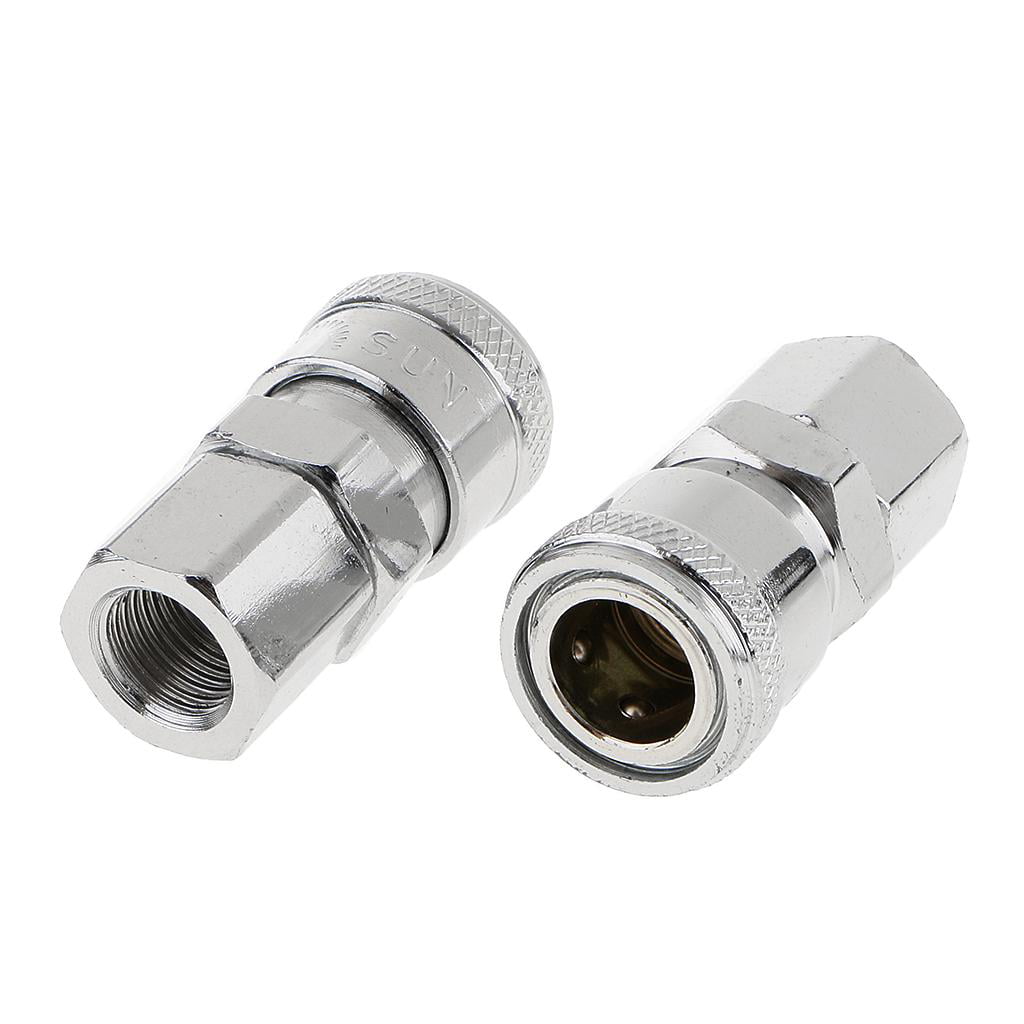 2pcs Quick Release Air Line Hose Fittings Coupler Connector 8mm For Compressor 